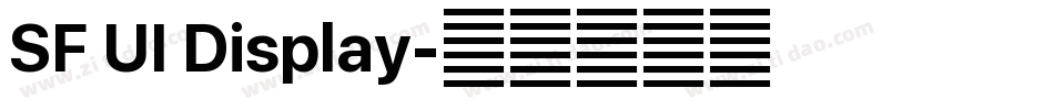 SF UI Display字体转换
